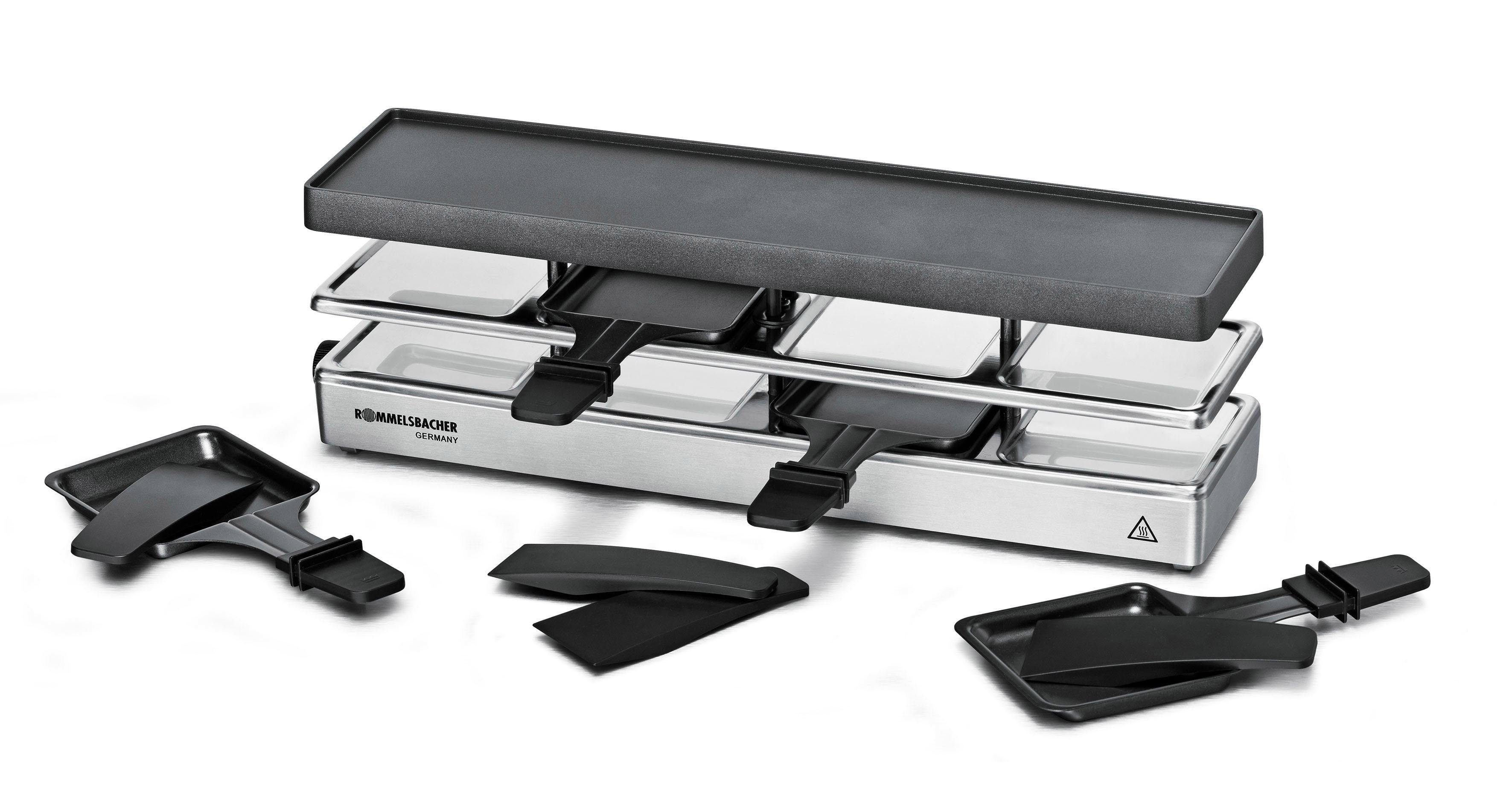 Rommelsbacher Raclette RC 800, 4 Raclettepfännchen, 730 W