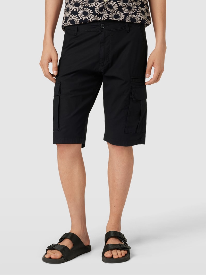 Cargoshorts mit Stretch-Anteil in schwarz