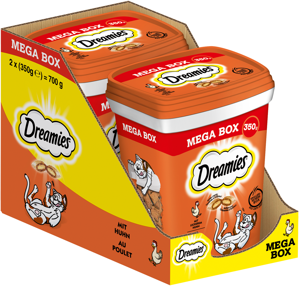 DREAMIES Mega Box mit Huhn 350g