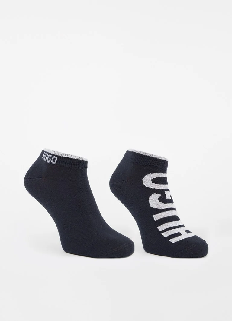 Șosete sport HUGO BOSS cu logo imprimat, vândute în pachet de 2.