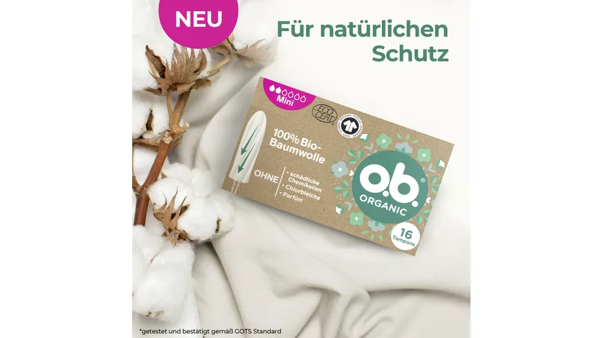 O.B. ORGANIC BIO TAMPON MINI 16ER