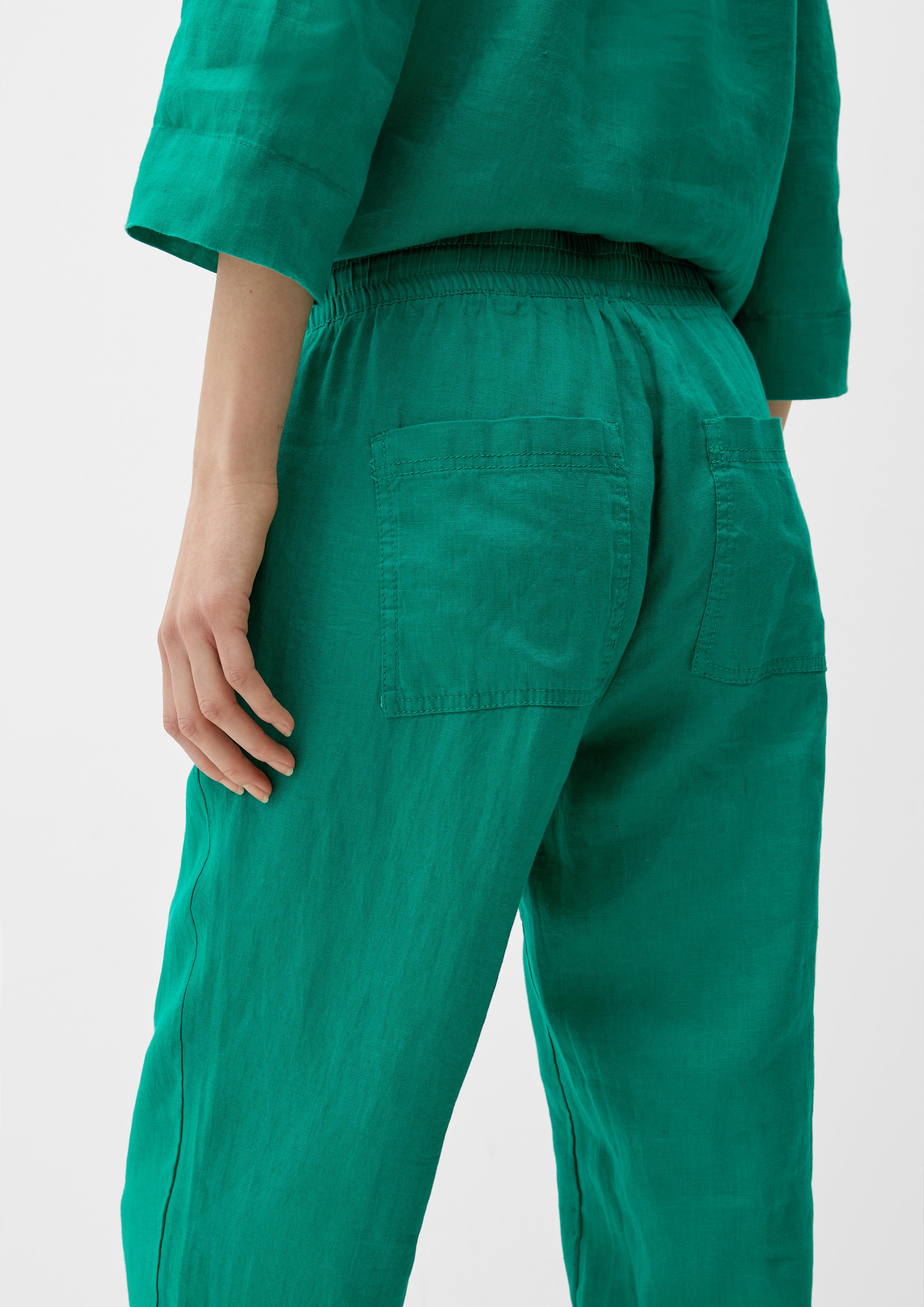 Relaxed: Leinenhose mit Elastikbund  2128991-7646