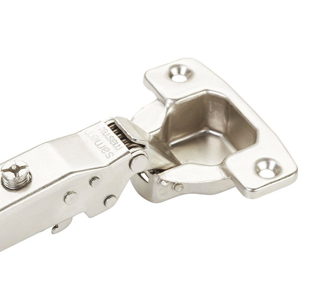 SO-TECH® Möbelbeschlag Topfband Master T45 110° inkl. Kreuzplatte mit Exzenterverstellung (1 St), Eckanschlag 110° ungedämpft, 3D-Verstellung