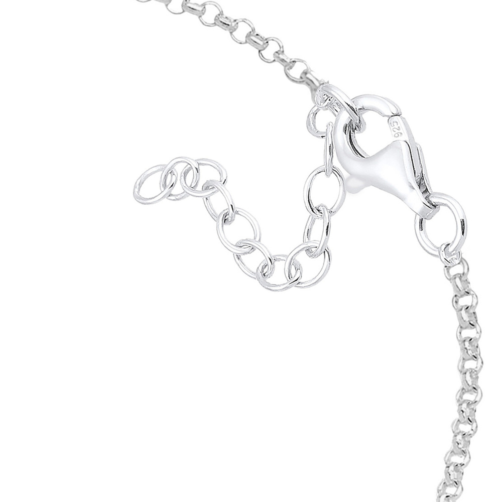 Elli Elli Bracelet Femmes Demi-lune Étoile Filigrane avec Pierre de Lune en Argent Ste Bracelet