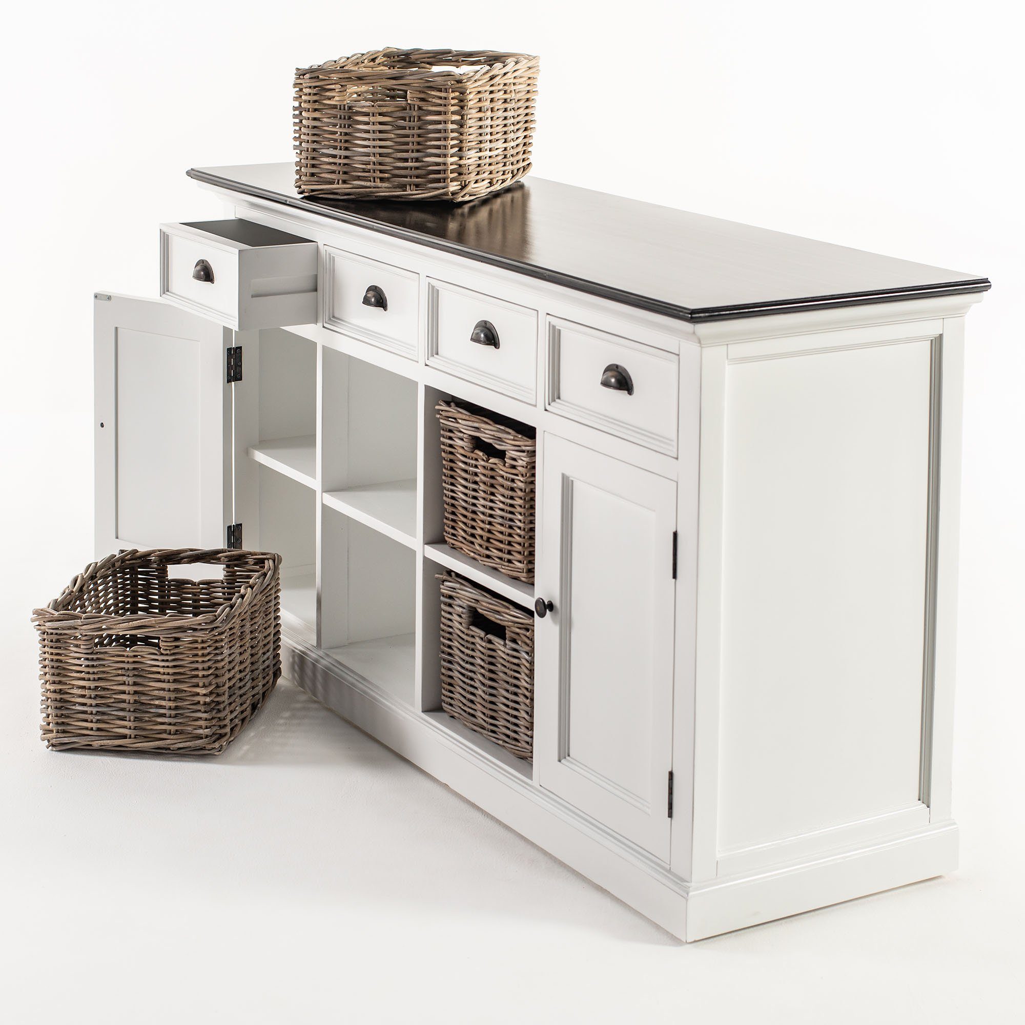 Novasolo Buffet Halifax Contrast Buffetschrank mit 4 Körben