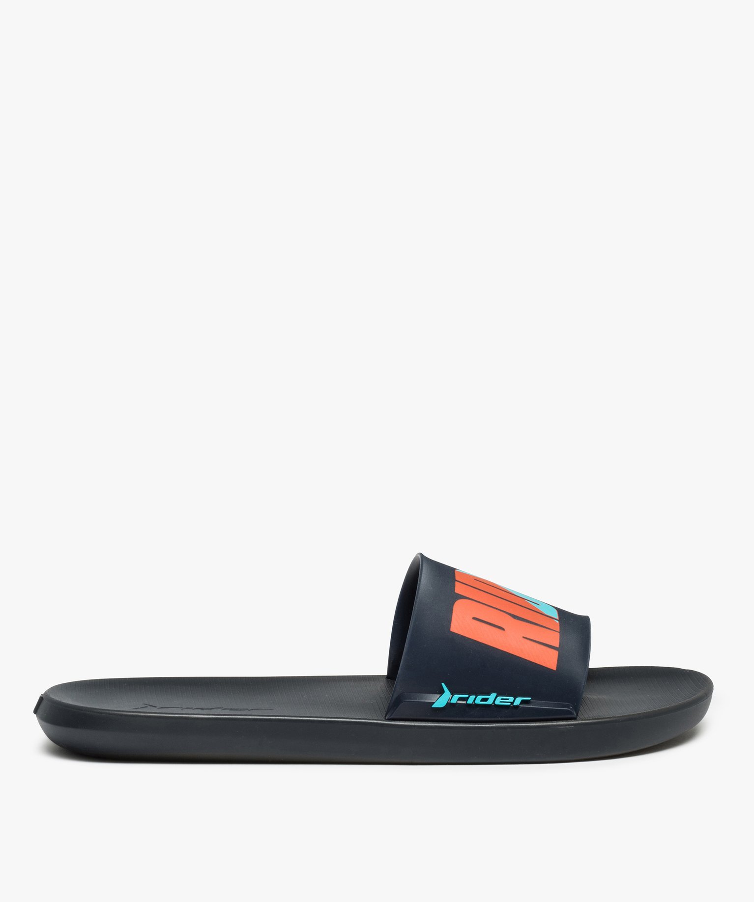 Mules de piscine homme à bandeau coloré - Rider bleu | GEMO