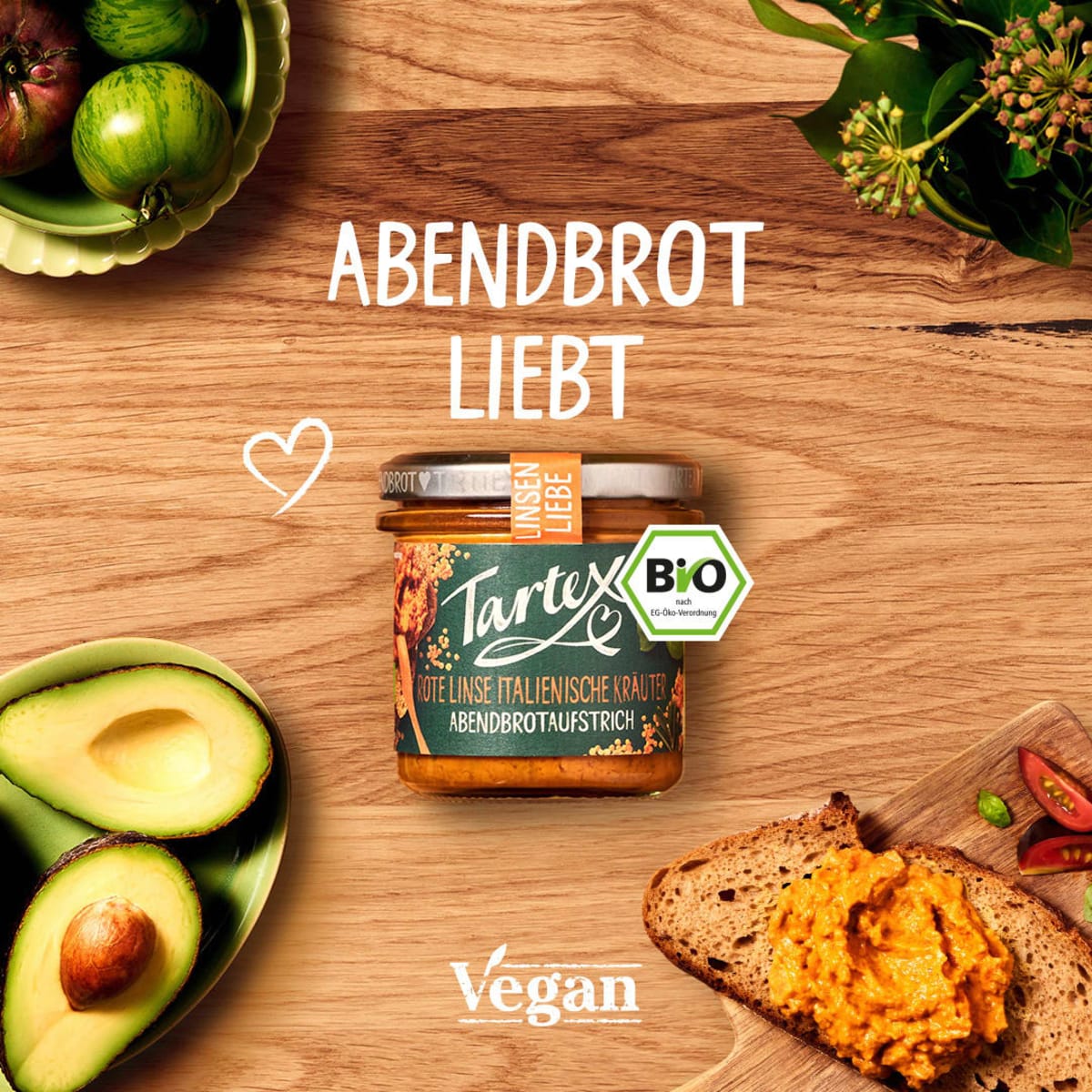 Brotaufstrich, Rote Linse Italienische Kräuter, 140 g
