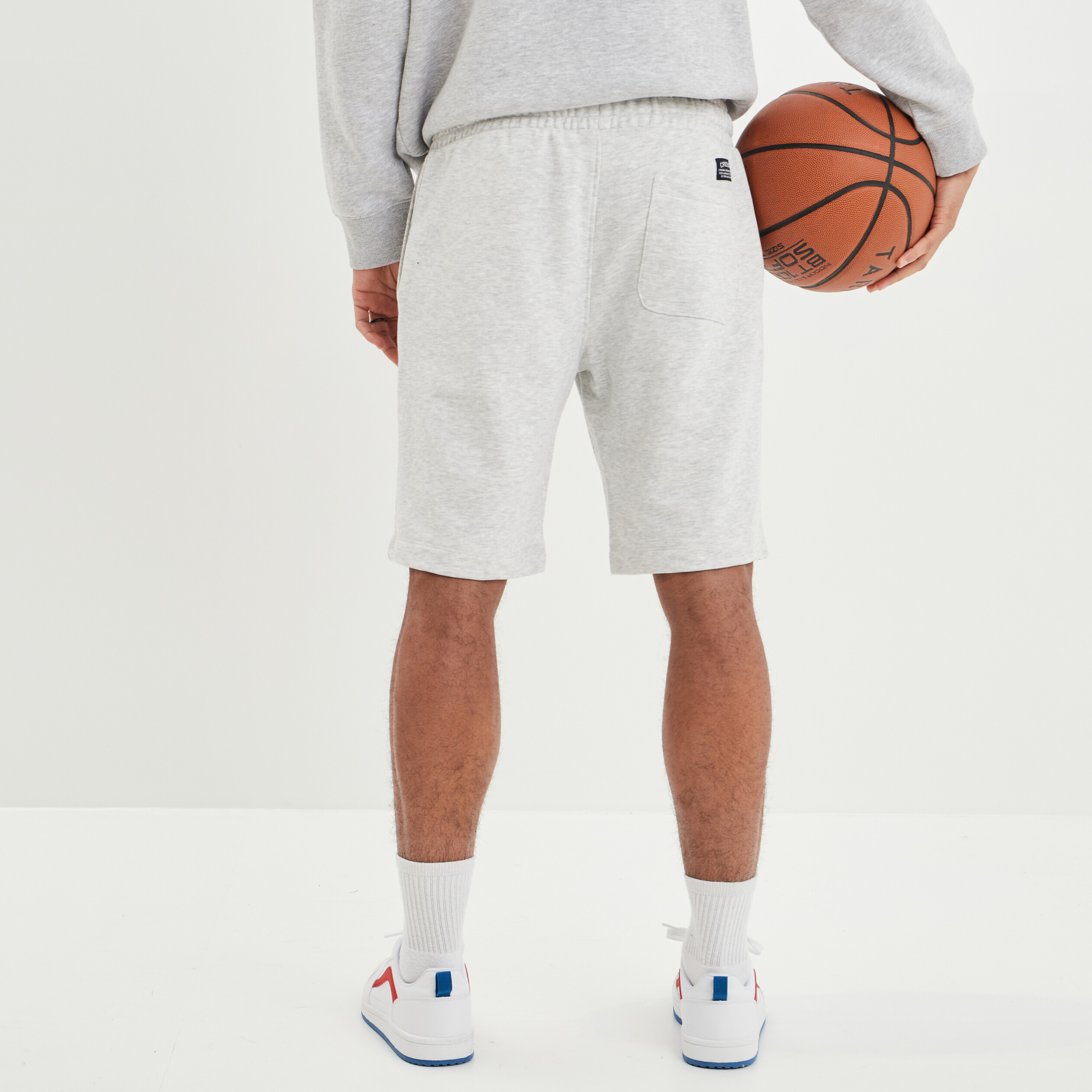 Jogging-Short droit Creeks gris clair homme | La Halle