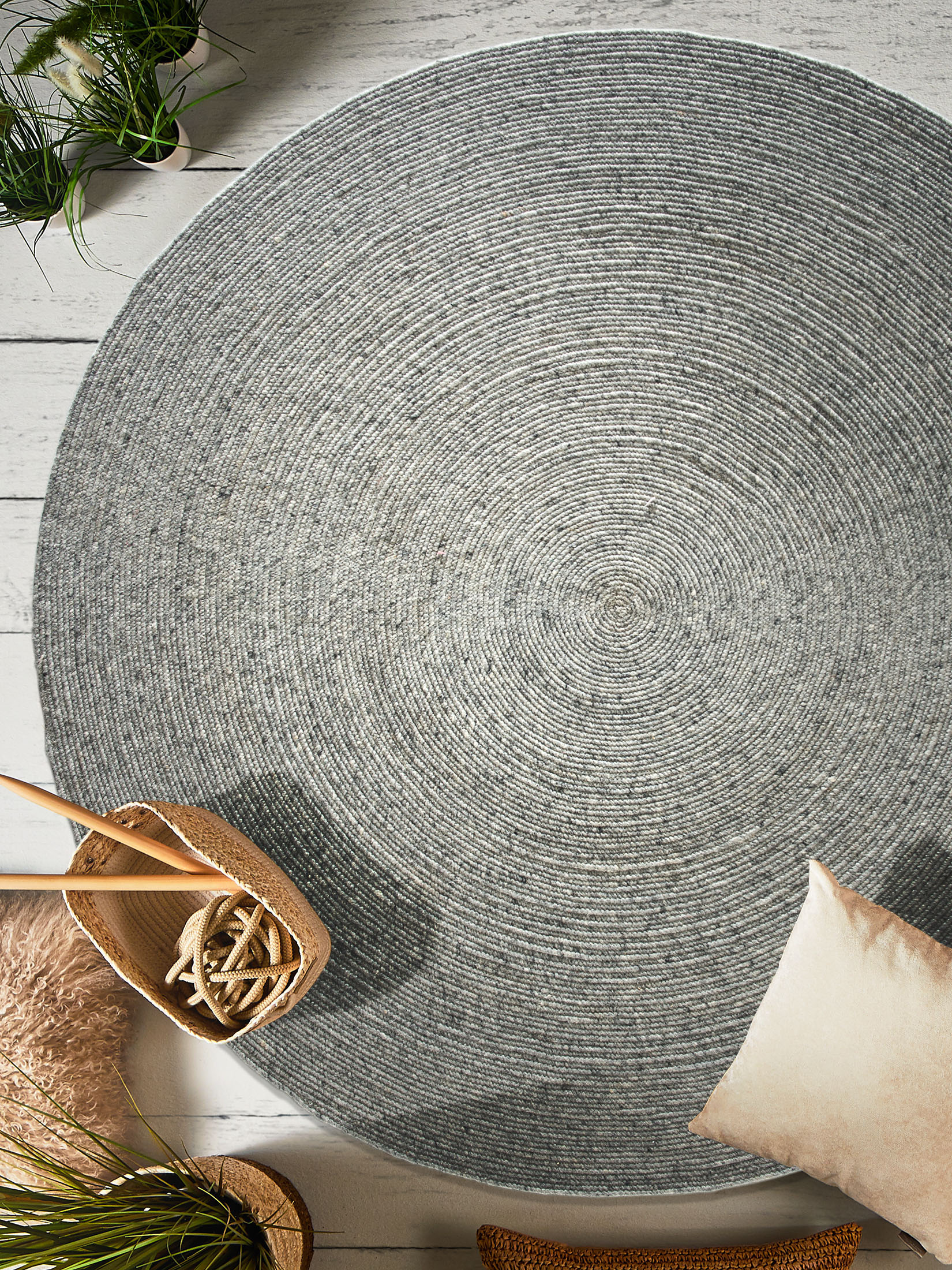 Björna Woll-Teppich, Light Grey