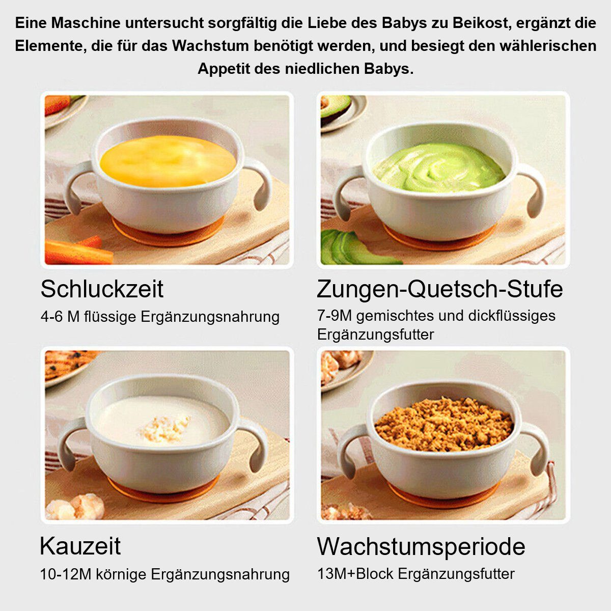 Yoyaxi Getreidemühle 500ML Haushalts-Kleinpulvermahlmaschine, Elektrische Gewürzmühle, feines Pulver