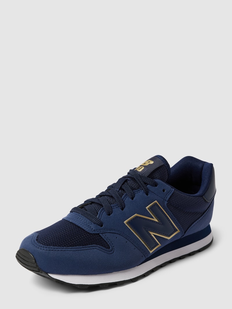 Sneaker mit Two-Tone-Machart in dunkelblau