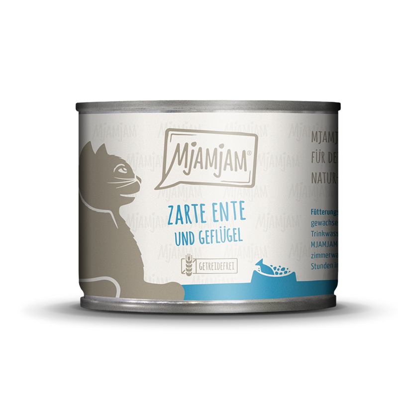 MjAMjAM Nassfutter MjAMjAM 6x200 g Ente & Geflügel an Möhrchen