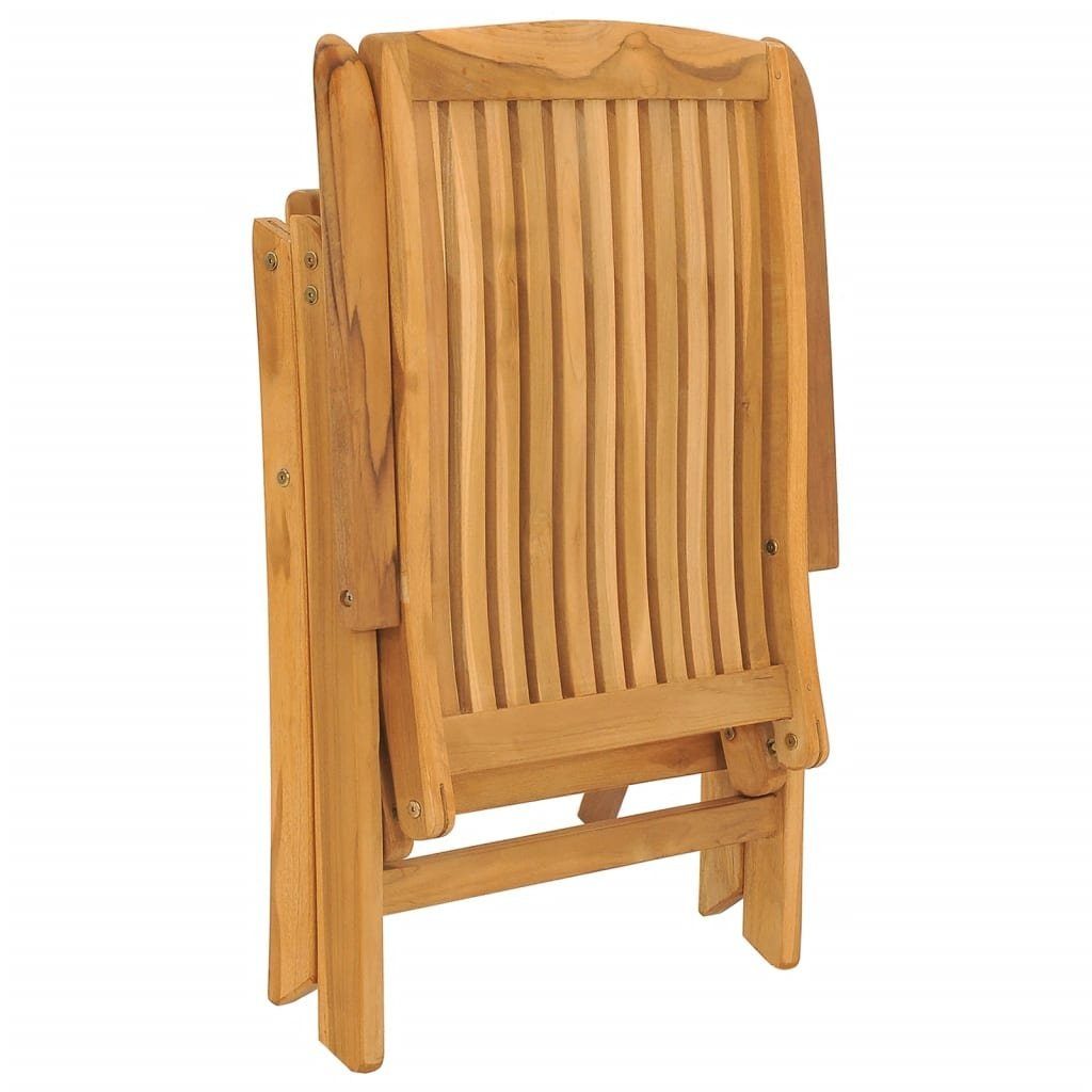 vidaXL Garten-Essgruppe 5-tlg. Garten-Essgruppe Massivholz Teak, (5-tlg)