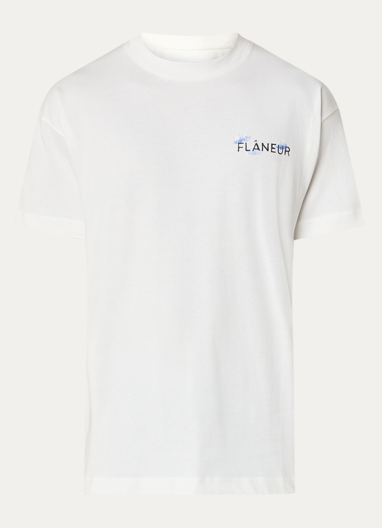 FLÂNEUR Aéronautique T-shirt with logo and back print