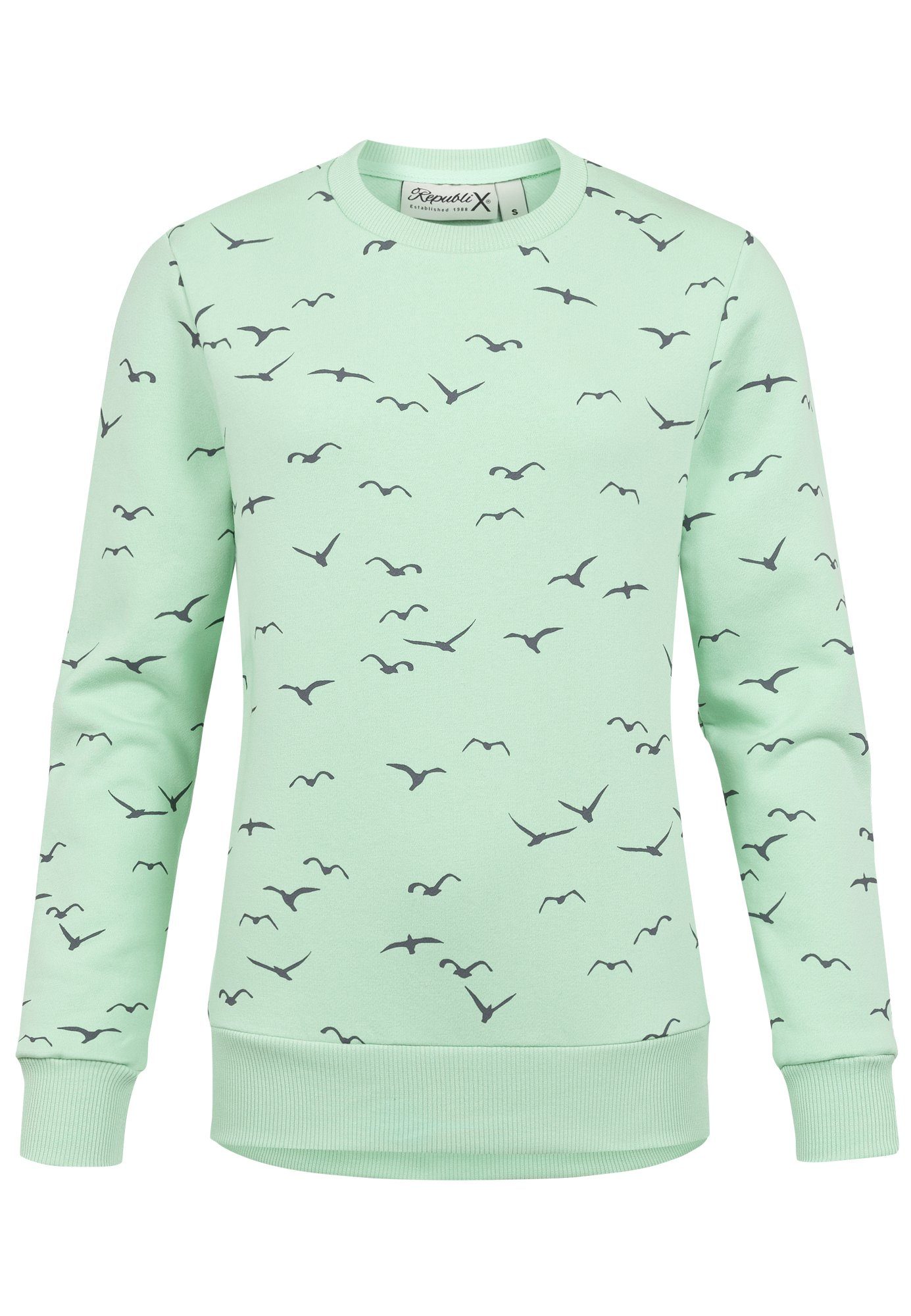 REPUBLIX Sweatshirt ANA Damen Print Kapuzenpullover Sweatjacke Pullover Hoodie