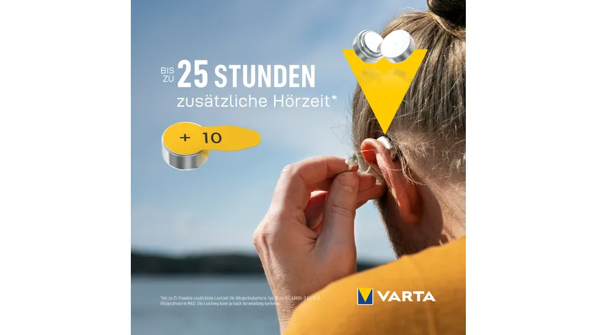VARTA Hearing Aid  Batteries 10 Blister 6er