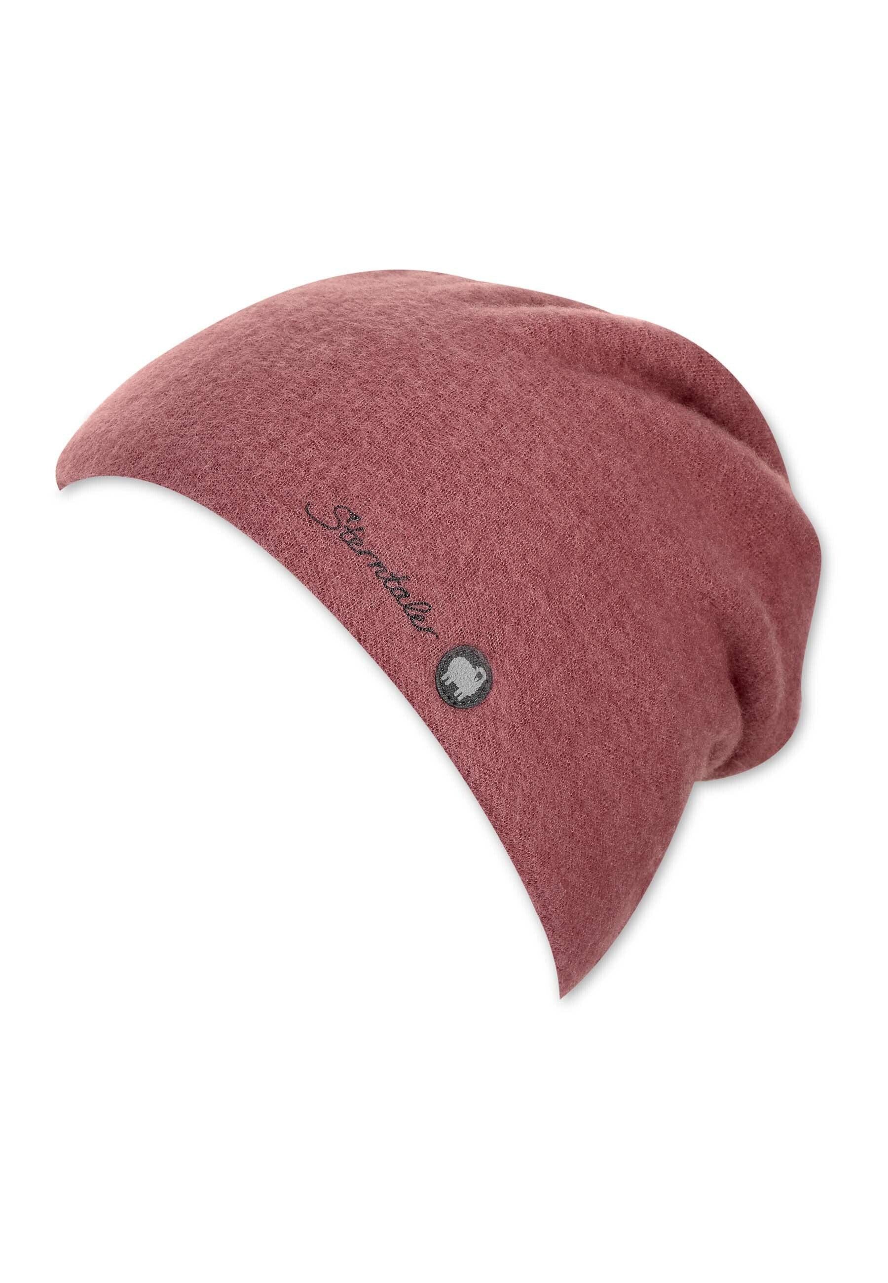 Slouch-Beanie aus Wolle (Merino) in 3 Farben