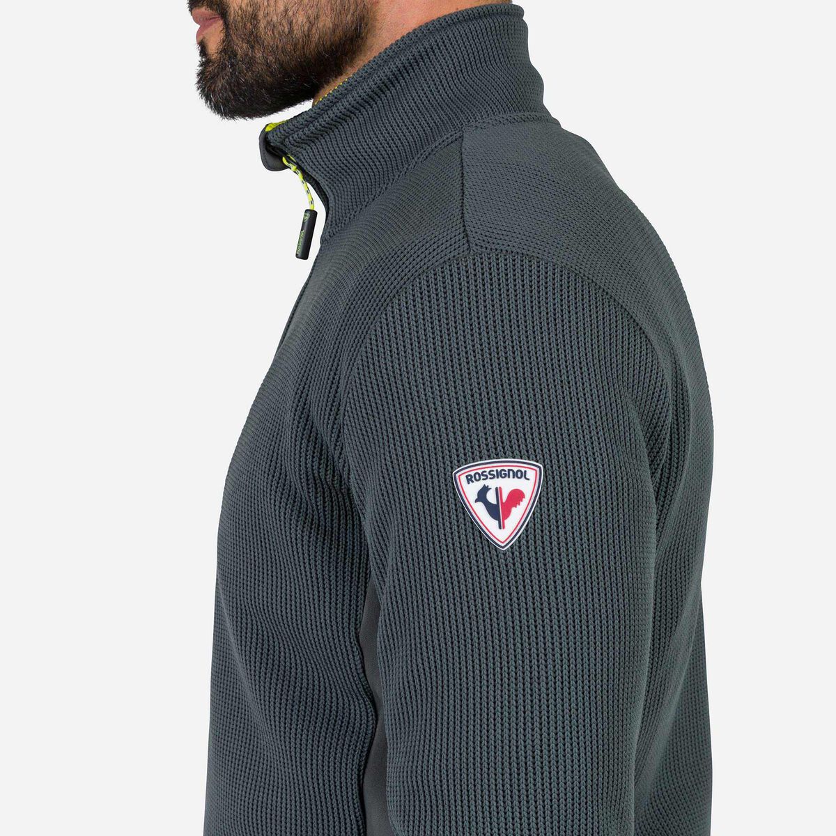Herrenfleecejacke mit durchgehendem Reißverschluss Cieloalto