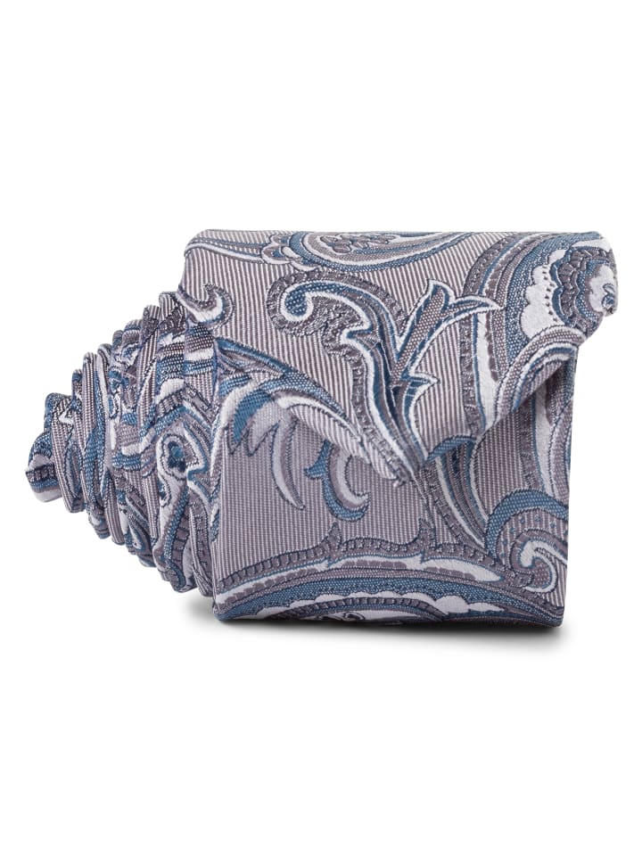 Andrew James Seidenkrawatte in silber blau - 0001 günstig kaufen onesize