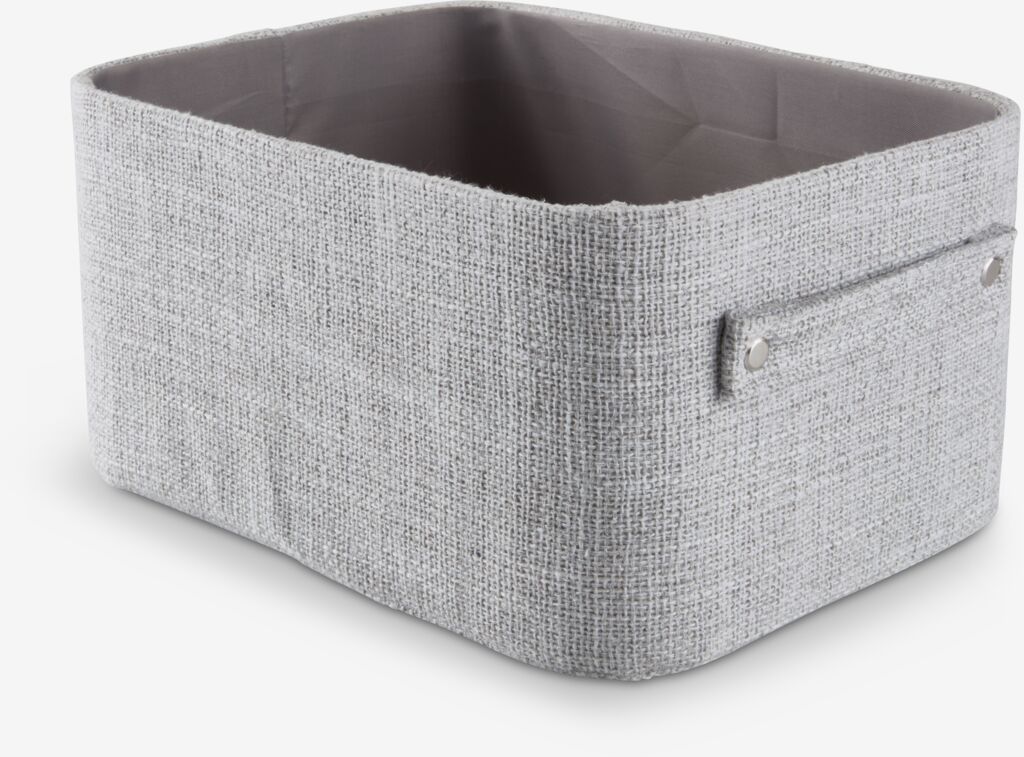 MALTE MALTE panier L20xP26xH13cm gris