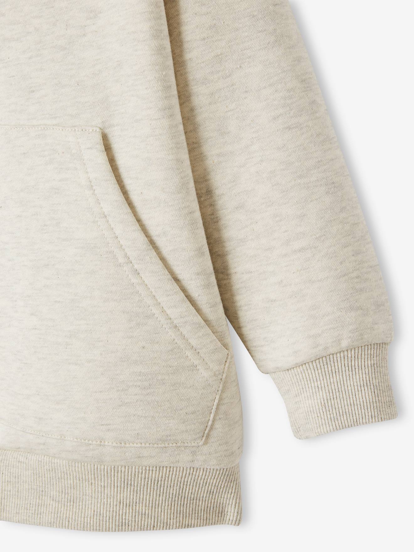 Ensemble sport sweat à capuche + jogging garçon beige clair