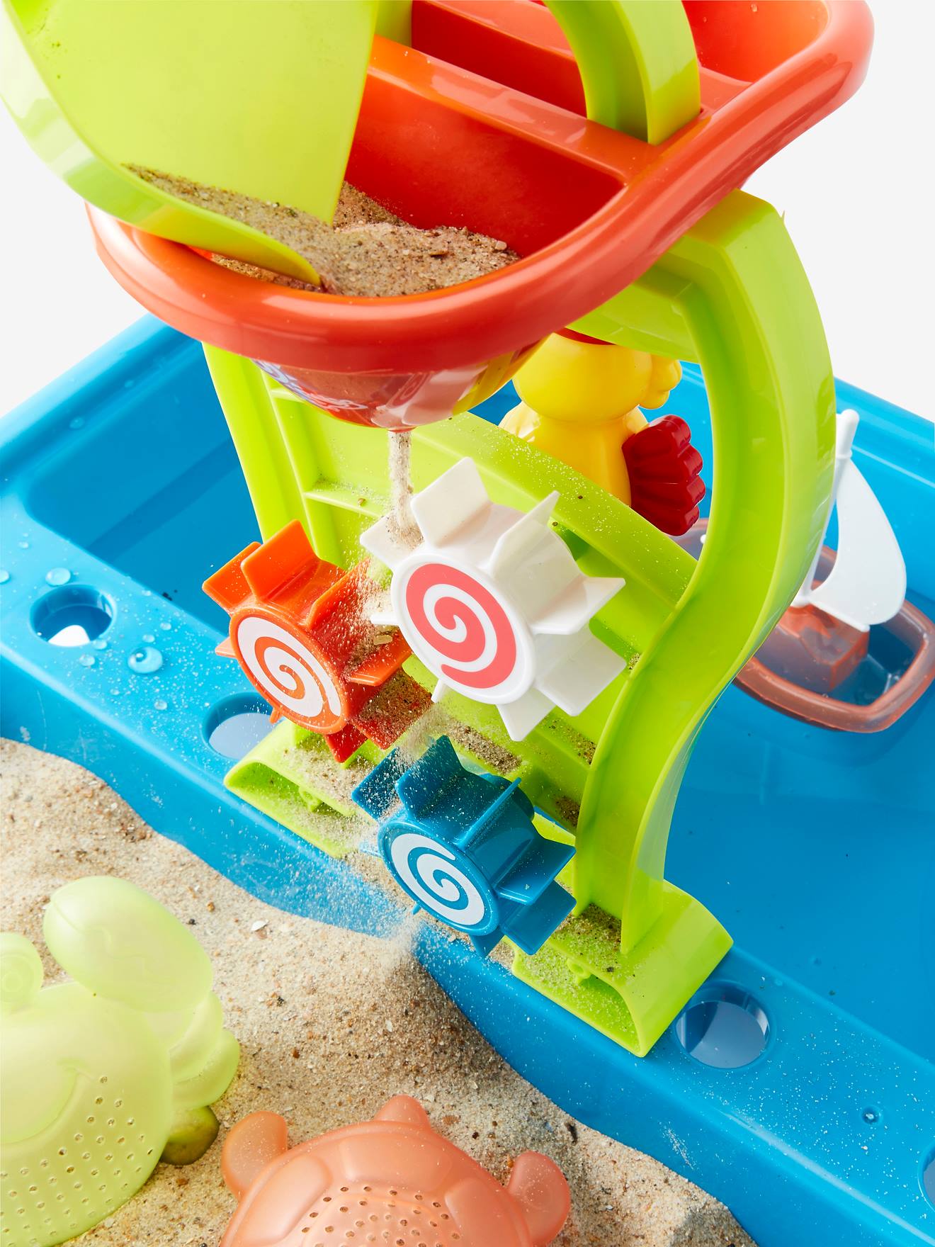 Vertbaudet Kinder Sand- und Wasser-Spieltisch, Outdoorspieltisch - mehrfarbig
