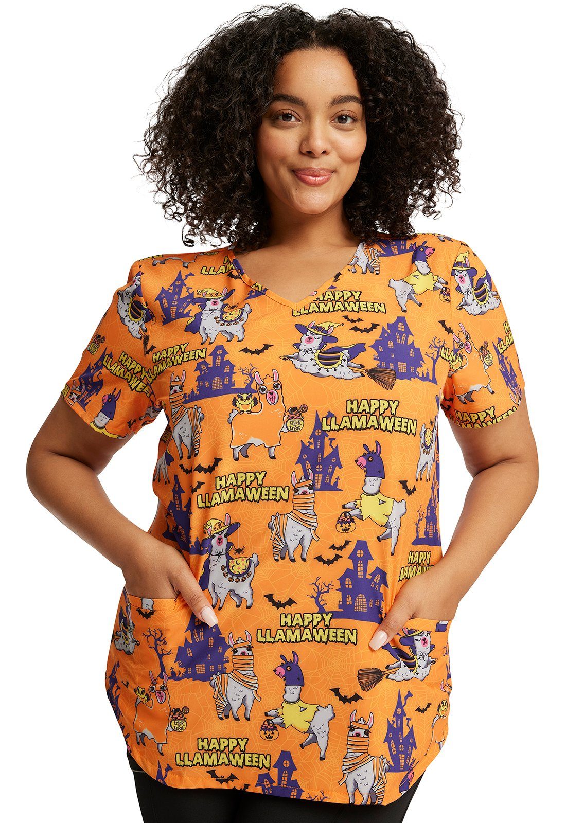 Cherokee Funktionsbluse Bunt bedruckter Damen Kasack 