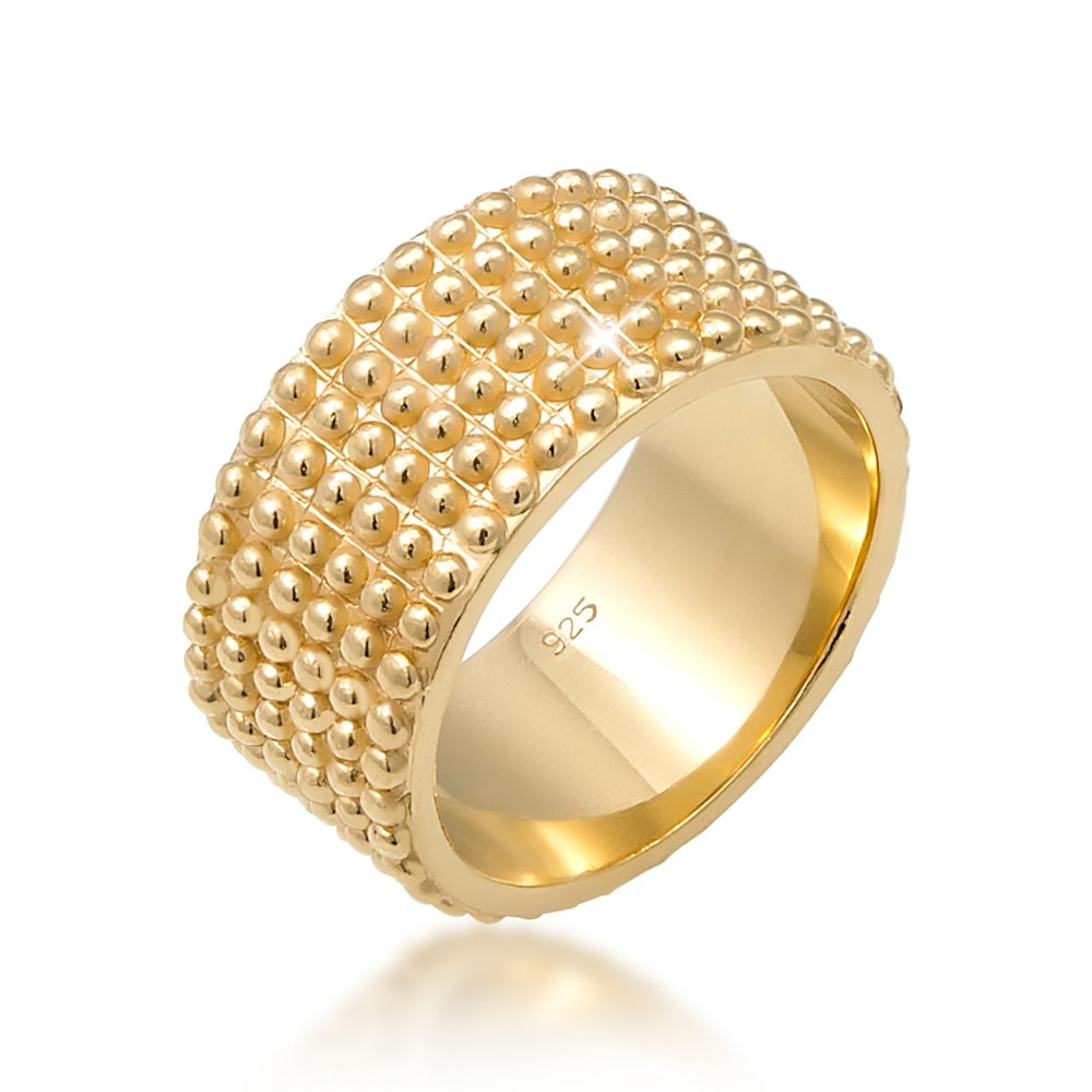 Elli Elli Bague Pois Statement Trend Blogger Bague Femme - (925/1000) Argent Bague