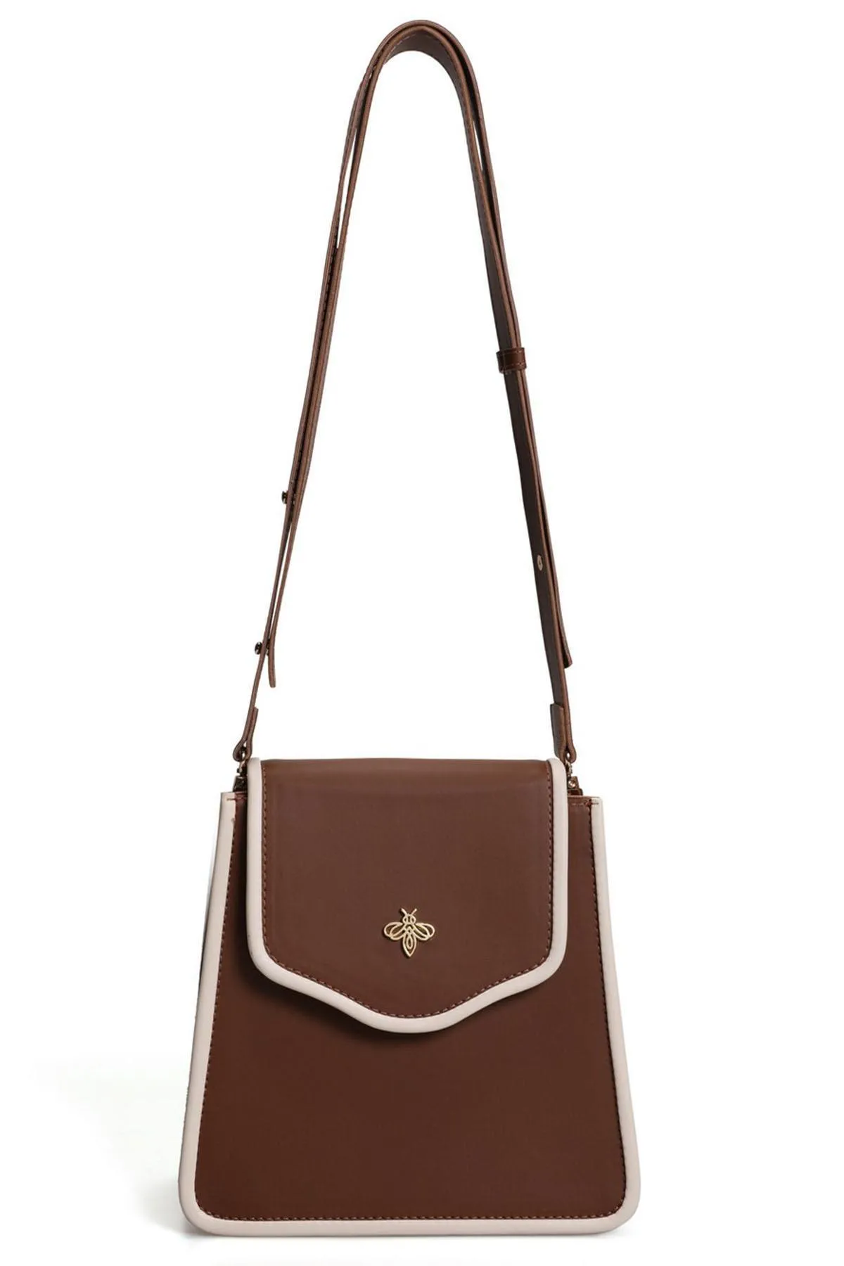 Lucky Bees  Clutch - Braun - Unifarben