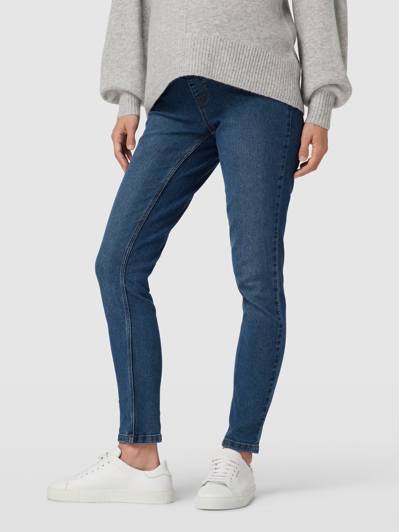 Skinny Fit Umstands-Jeans mit Stretch-Anteil in jeans