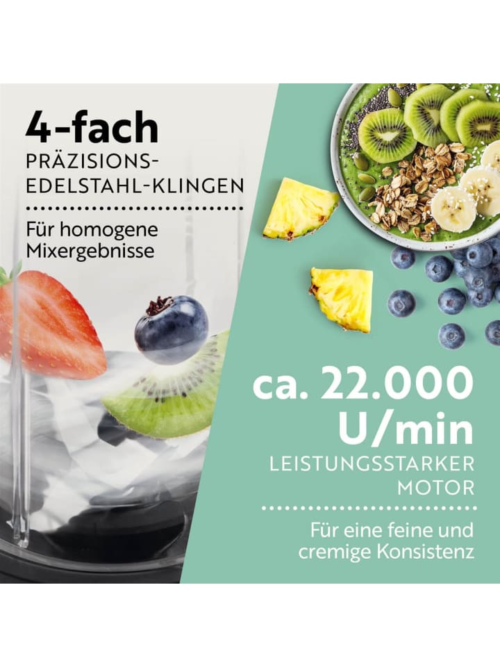 Gourmetmaxx GOURMETmaxx Mixer Mr. Magic 14-tlg. - Schwarz günstig kaufen onesize