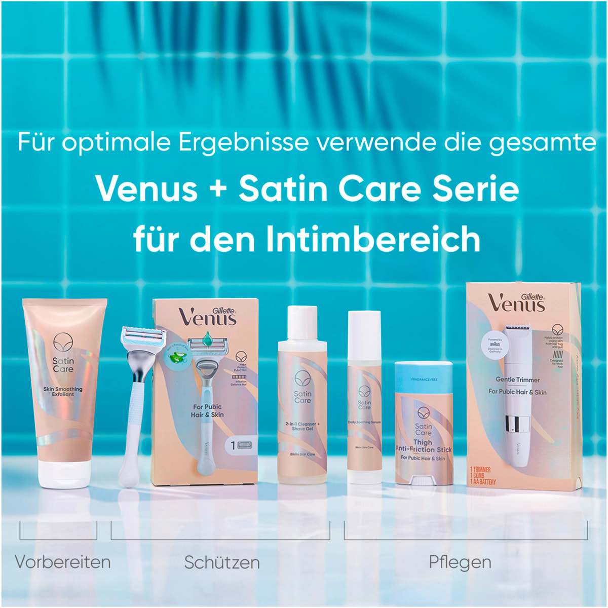 Rasierklingen für den Intimbereich, Aloe Vera, 4 St