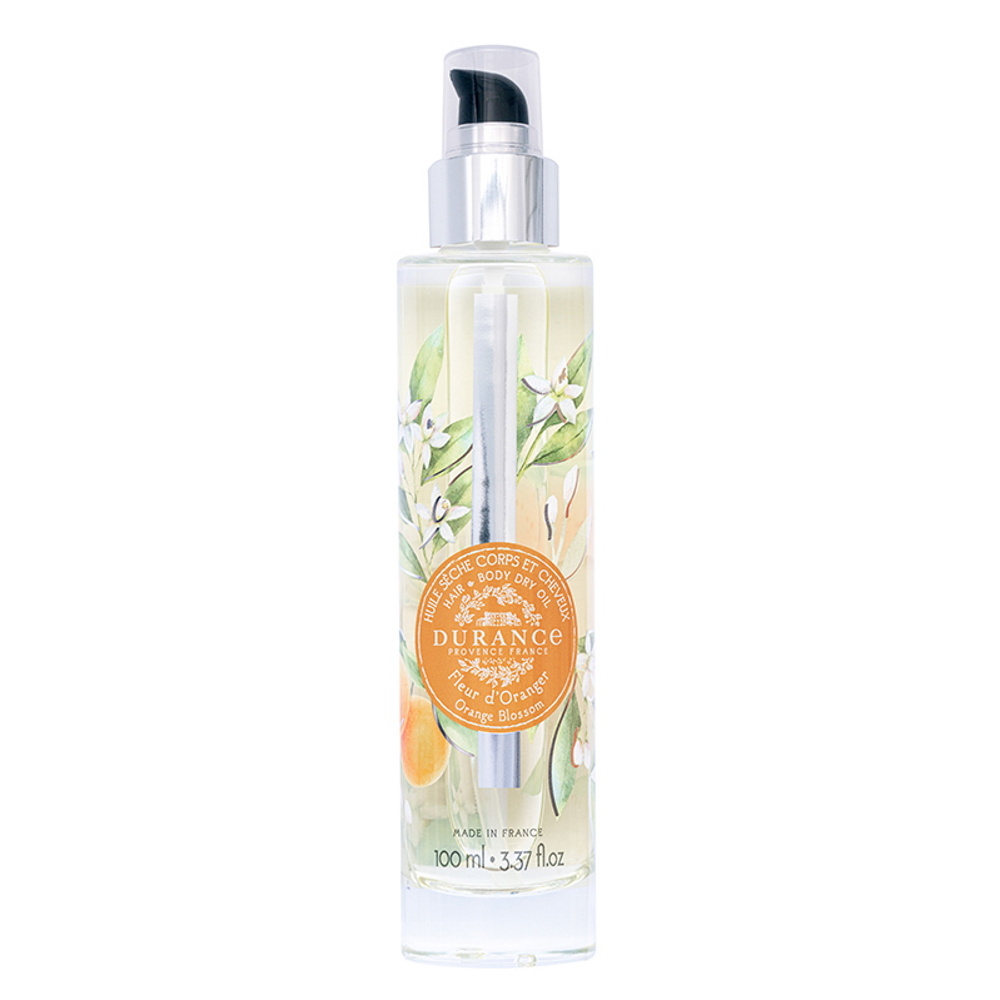durance Fleur d'Oranger Huile sèche corps et cheveux 100 mL