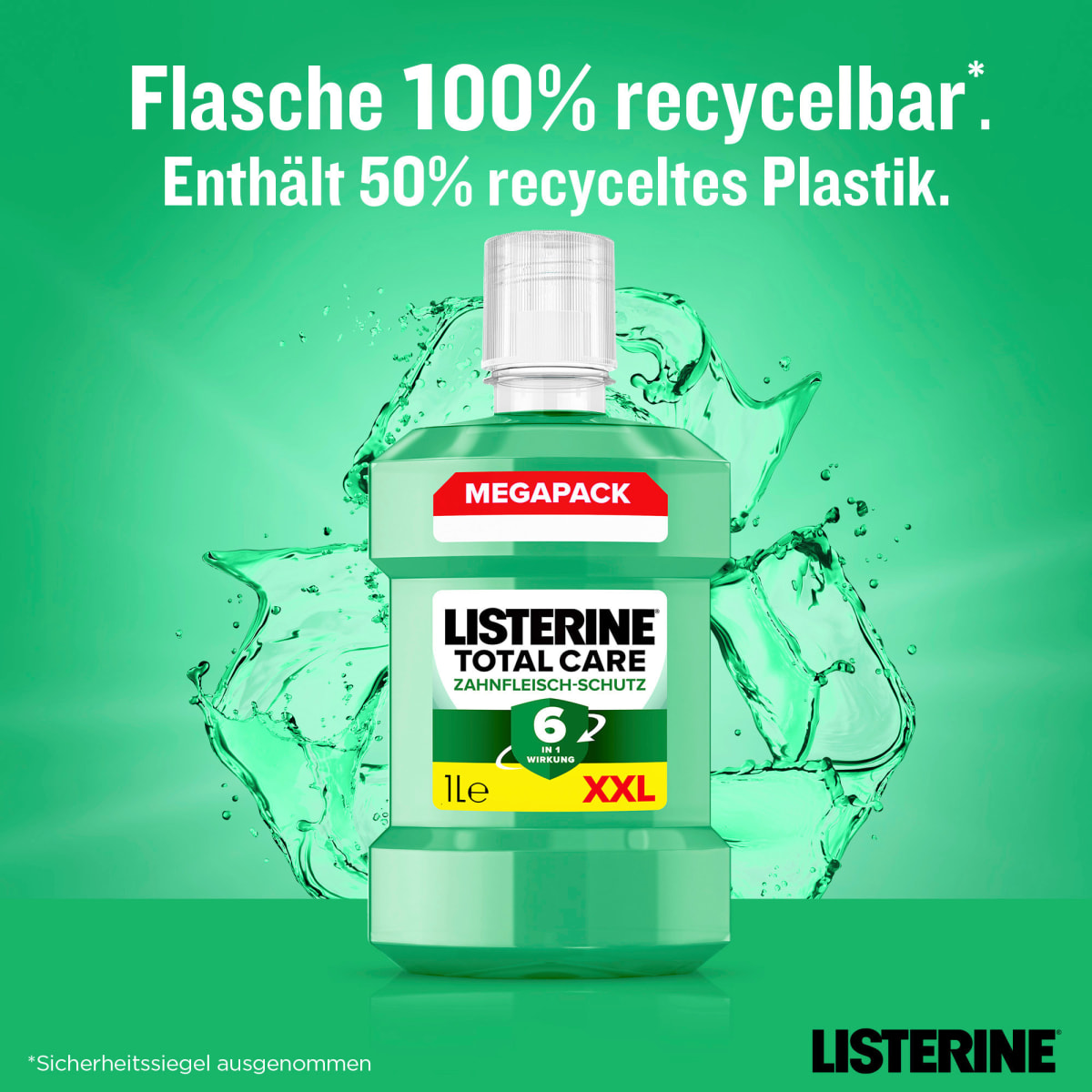 Mundspülung Total Care Zahnfleischschutz XXL Größe, 1 l