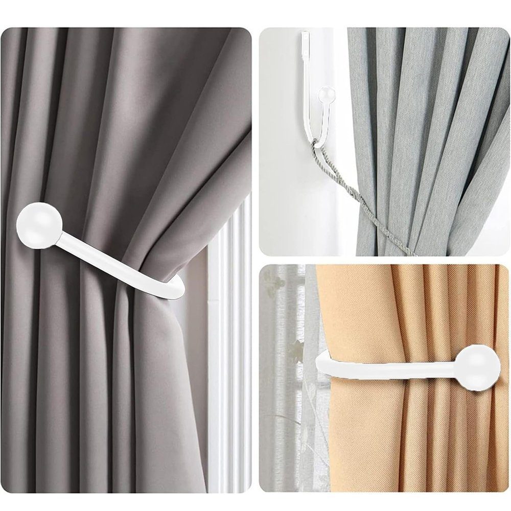 Dekoklammer für Raffhalter 2 × Metall-Vorhang-Raffhalter, Vorhang-Raffhalter, Vorhang-Raffhalter, Zimtky