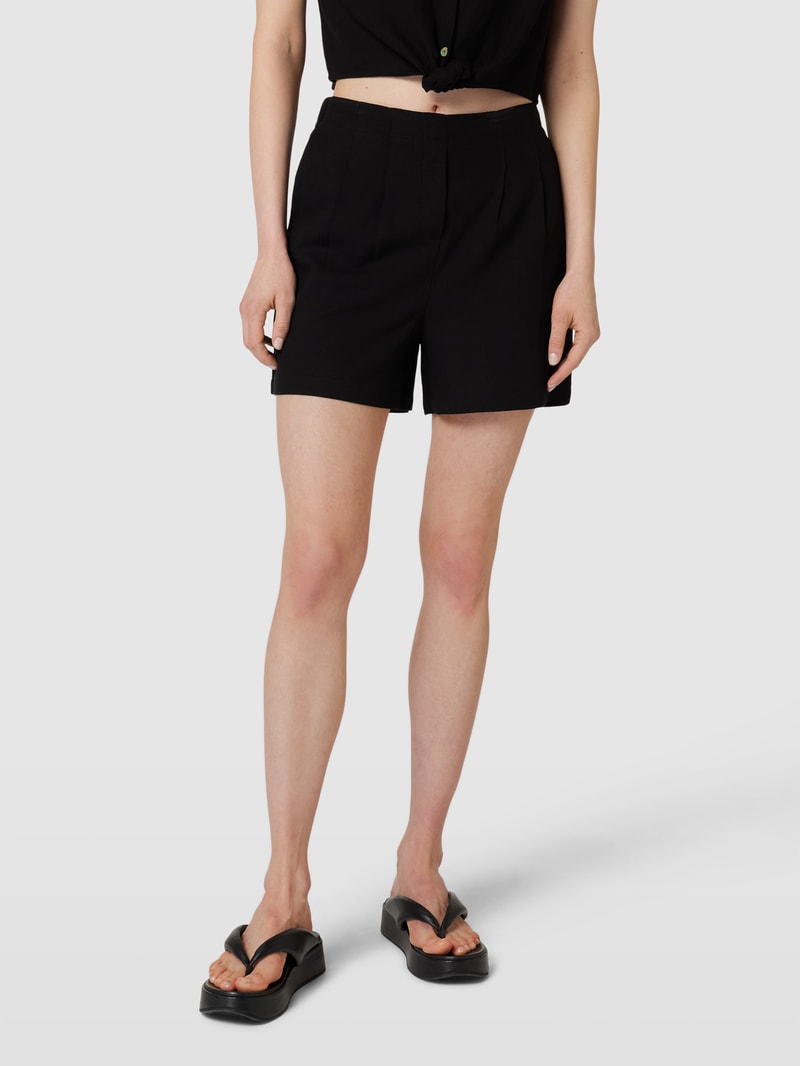 Shorts mit Bundfalten Modell 'JESMILO' in schwarz