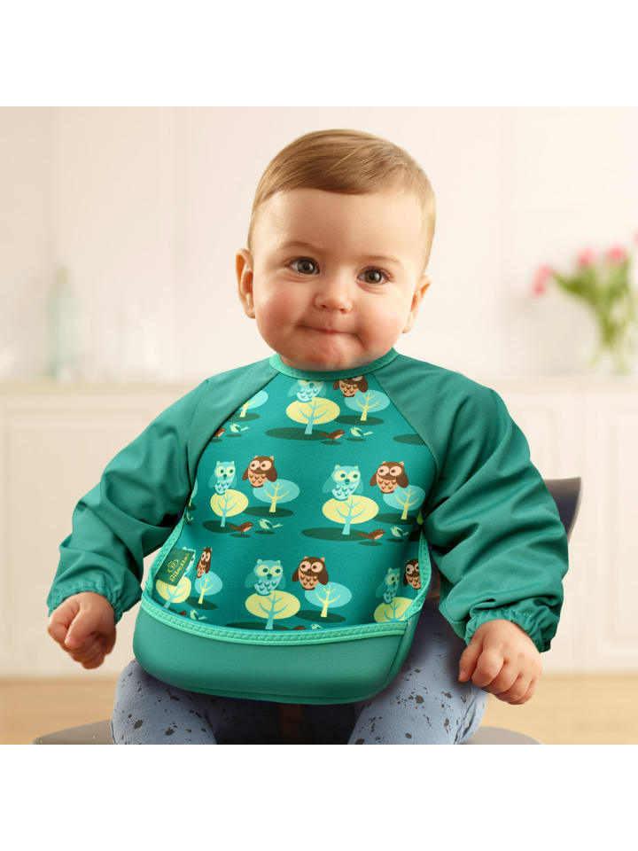 Bibetta Lätzchen mit Raglanärmeln Neopren-Lätzchen Eulen günstig kaufen onesize