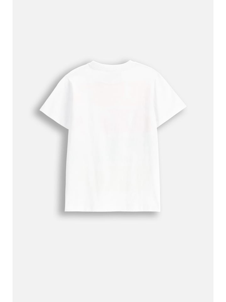 Coccodrillo T-Shirt mit kurzen Ärmeln in weiß günstig kaufen