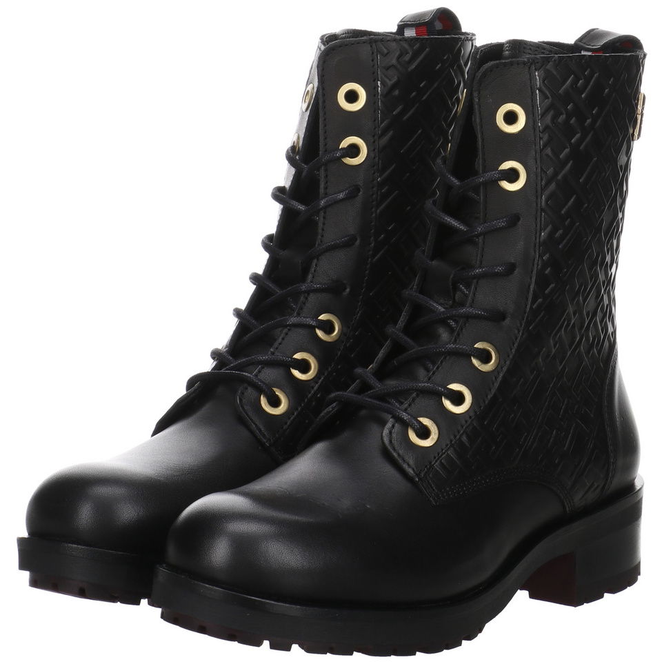 Tommy Hilfiger TH Monogram Biker-Stiefel
