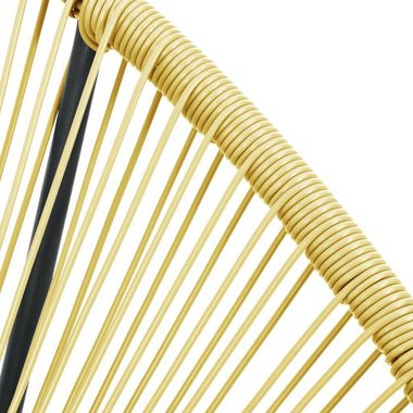 vidaXL Gartenstuhl Outdoor-Acapulco-Stuhl Poly-Rattan Beige (1 St)
