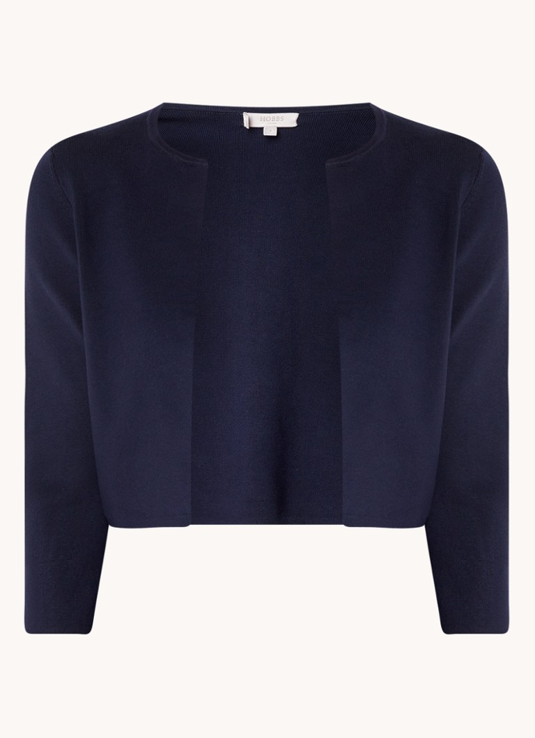Cardigan scurt Ella de la Hobbs, confecționat dintr-un tricot fin cu amestec de lyocell.