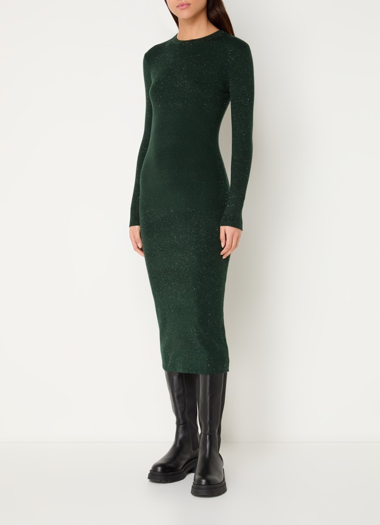 Vestido midi de malha fina Whistles Annie com lurex