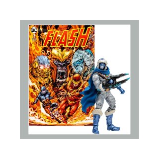 DC Direct Actionfigur & Comic Captain Cold Variant (Gold Label) (The Flash) 18 cm