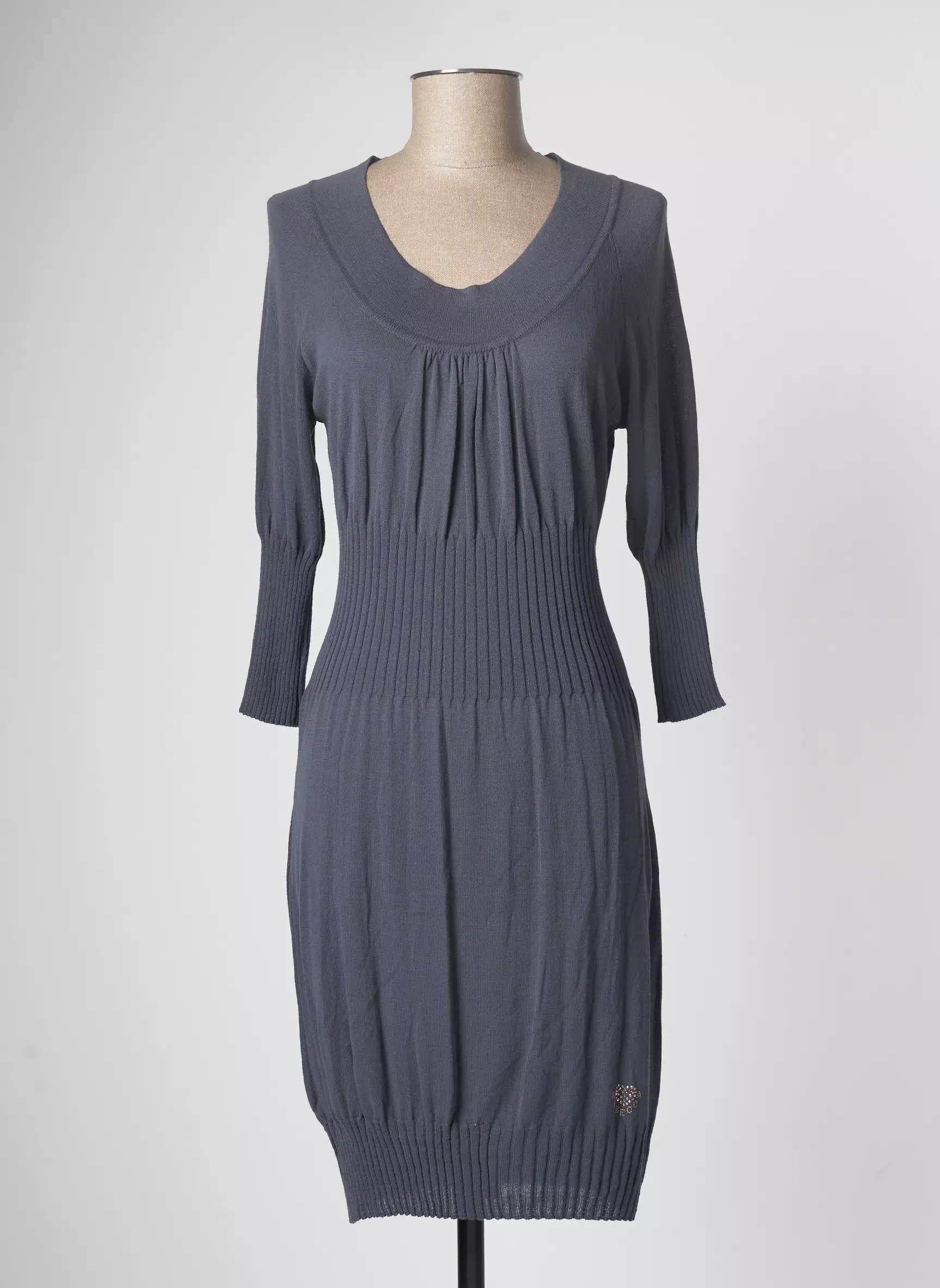 Rebecca Robes Mi Longues Femme couleur gris