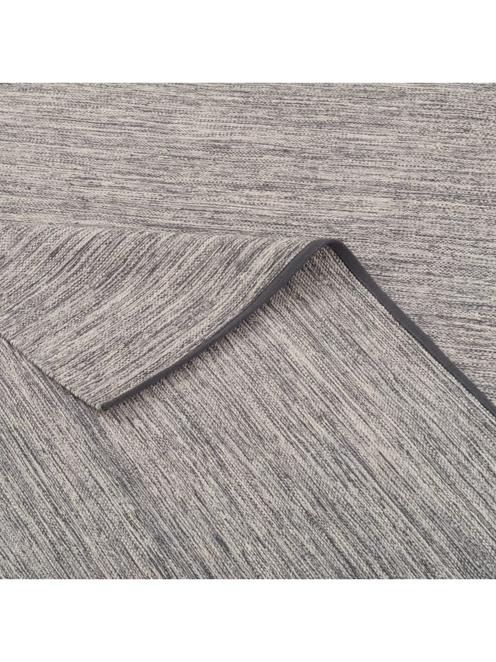 Pergamon Baumwolle Natur Kelim Teppich Easy Meliert in Grijs günstig kaufen