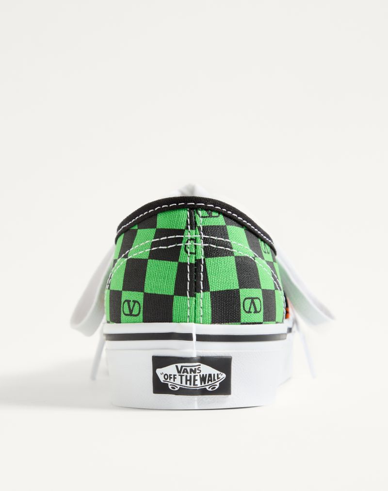 Tênis de cano baixo Valentino Garavani e Vans em tecido com estampa xadrez VLogo e estampa de folhas tropicais