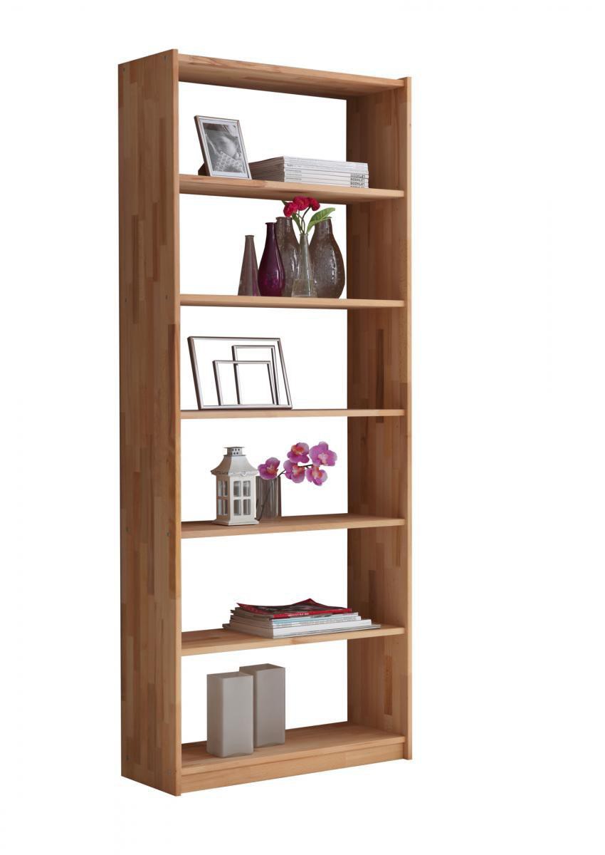 Ticaa Standregal Simon Buche massiv Natur 213 cm hoch