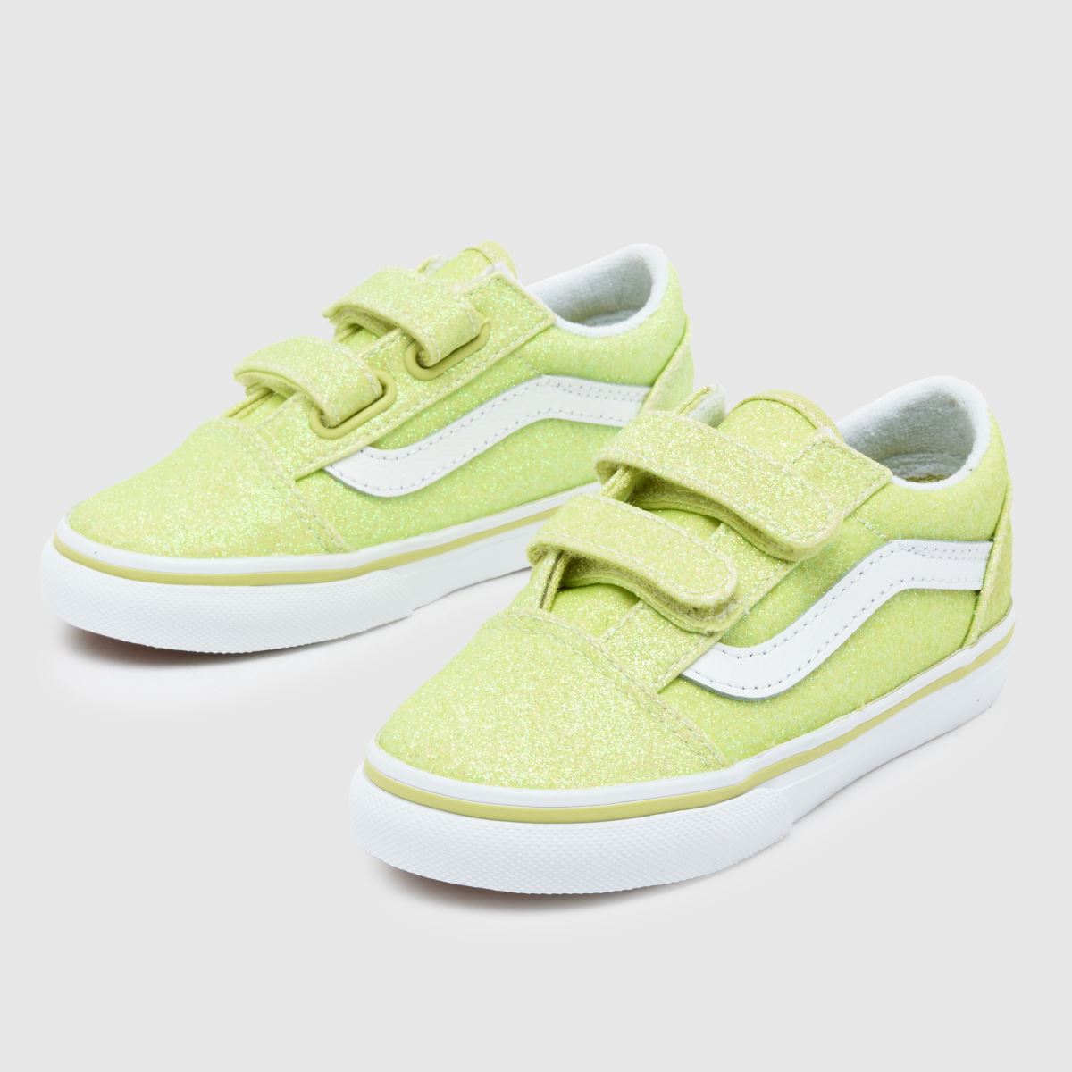 Športni copati Vans Lime Old Skool V Glitter za malčke