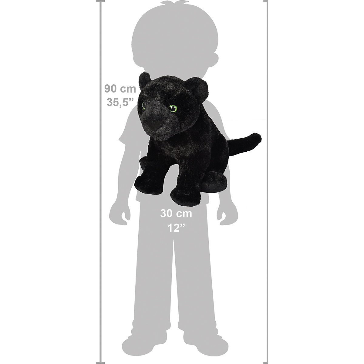 Cuddlekins Schwarzer Jaguar 30cm