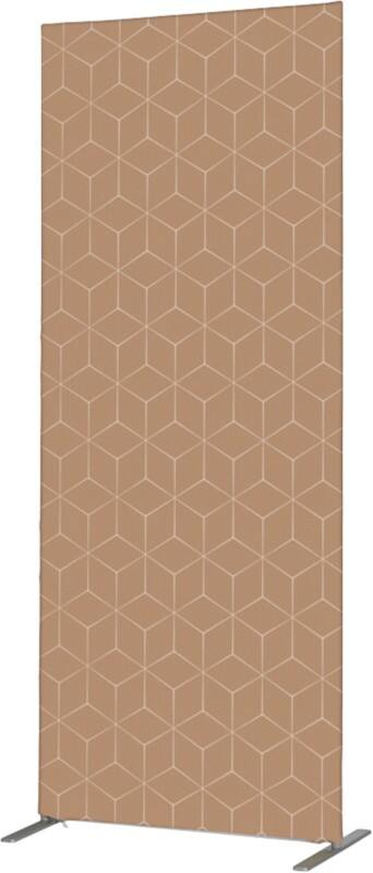 SHOWDOWN Deco Raumteiler Aluminium Beige 1.020 x 450 x 2.020 mm